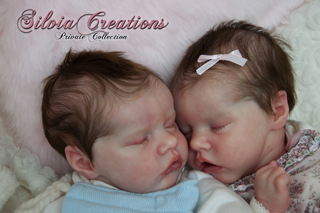 Reborn Twins A & B por Silvia Creations